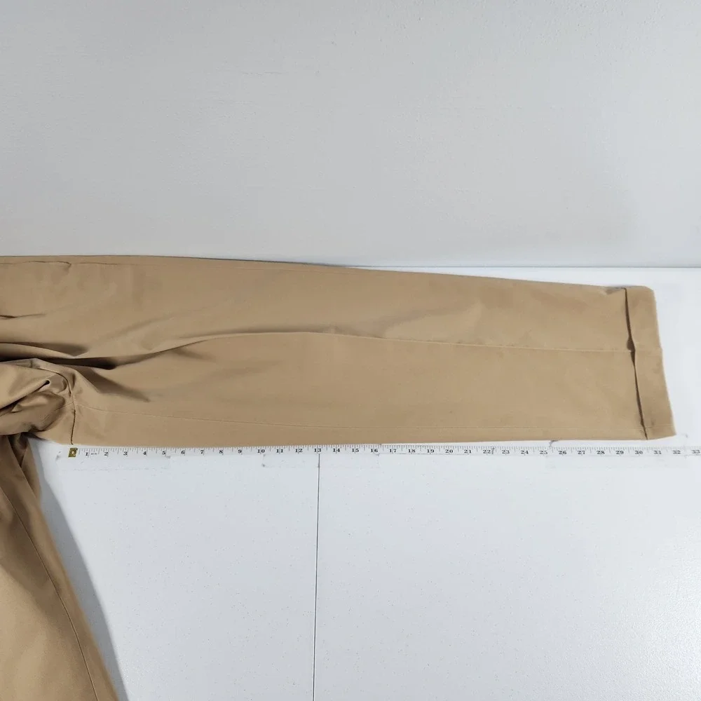 Brooks Brothers Advantage Chino Elliot Pleated Khaki Pants Mens 40x32 Tan Cuffed